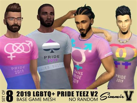 Simmiev Lgbtq Pride Teez V Sims Body Mods Sims Lgbtq Pride