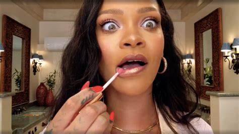 rihanna s vogue makeup routine video teases new fenty beauty products allure