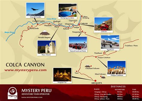 Mapas Do Cânion Colca Peru Mapasblog