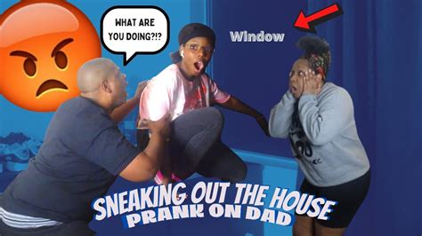 I Caught My Daughter Sneaking Out Of The House At Midnight Prank On Dad Youtube