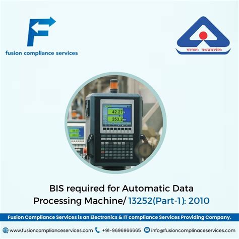 Bis Certification For Automatic Data Processing Machine At Rs 15000