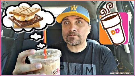 Dunkin Donuts Smores Iced Coffee Review Youtube