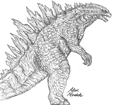 Cool American Godzilla Sketch From Toho Kingdon Forum Godzilla 2014