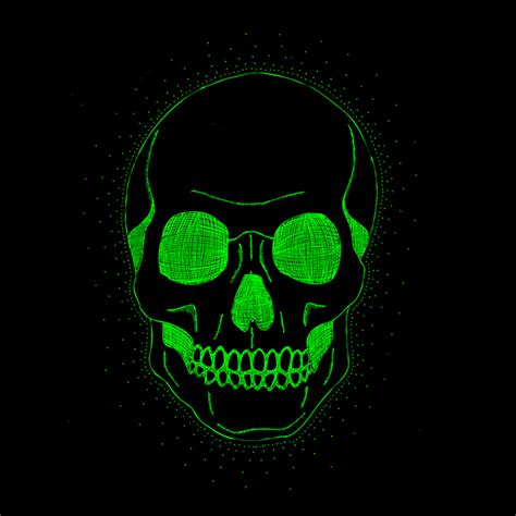Green Skull By Darquebasylisk On Newgrounds