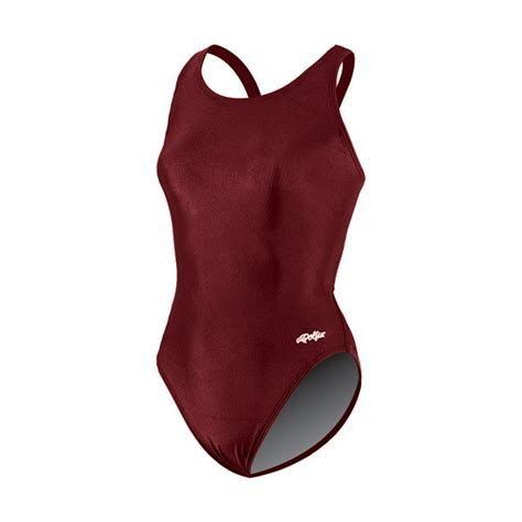 Dolfin Team Solid Hp Back Swimsuit Womens Maroon 40