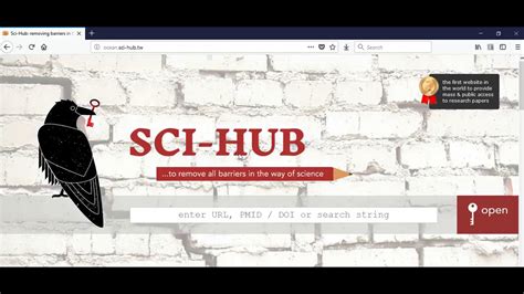 Research should be published in open access, i.e. Sci-hub.cc is DOWN here is a NEW Address - YouTube