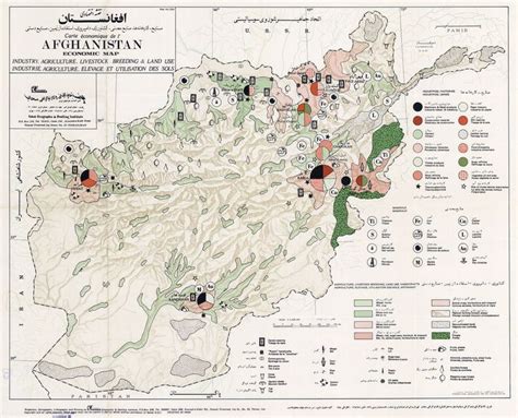 Afghanistan Economic Map Industry Agriculture Livestock Breeding