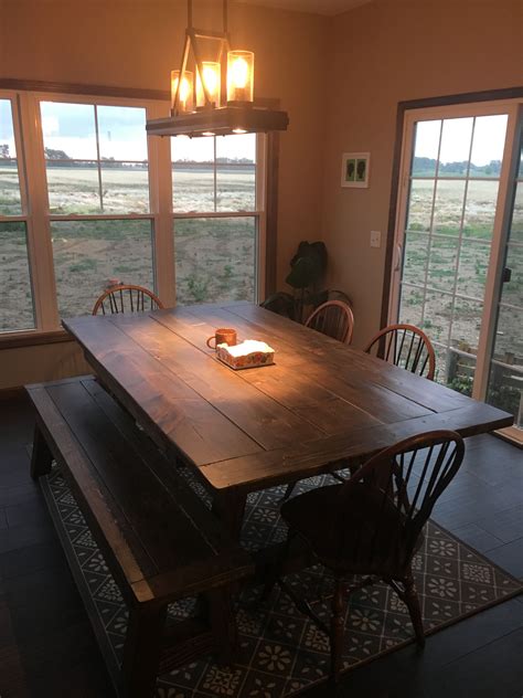 Homemade Dining Room Table Dream House Kitchens Rustic Dining Table