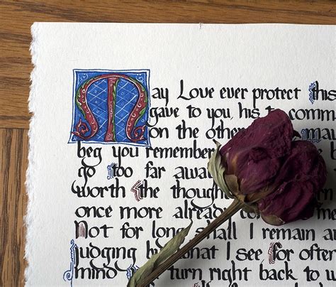 Dante Love Poem In Medieval Calligraphy By Bygone Arts Via Flickr
