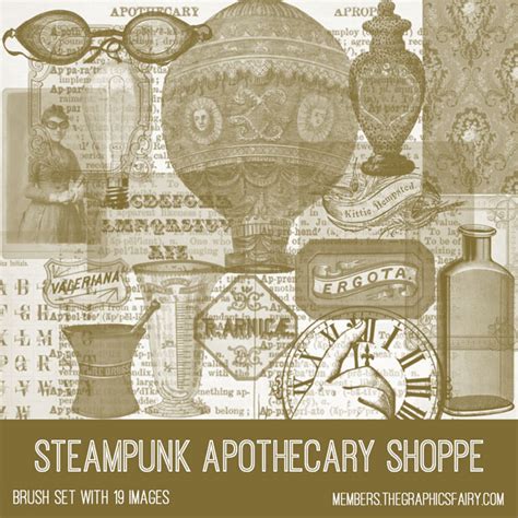 Steampunk Apothecary Shoppe Kit Graphics Fairy Premium Membership Artofit