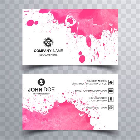 Corporate lines premiere presentation is an untypical premiere pro template … free. Beautiful watercolor business card set template - Download ...