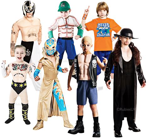 Deluxe Wwe Boys Fancy Dress Tv Wrestling Sports Kids Childrens Costume