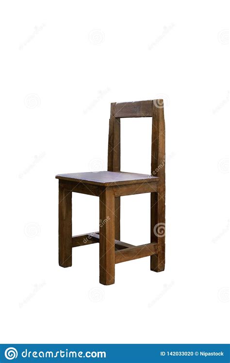 Expectations such as relaxation, comfort, enough. Old Wooden Student Chair Isolated On White Background ...
