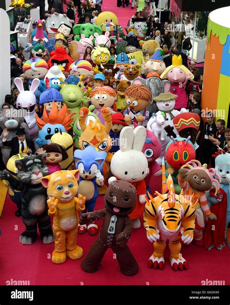 Character And Mascots Participating In A Parade At The Brand Licensing