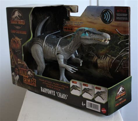 Mattel Jurassic World Camp Cretaceous Baryonyx Chaos Roar Attack Figure