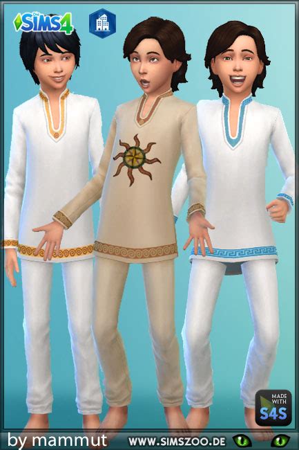 Blackys Sims 4 Zoo Tunic Early Civ By Mammut • Sims 4 Downloads