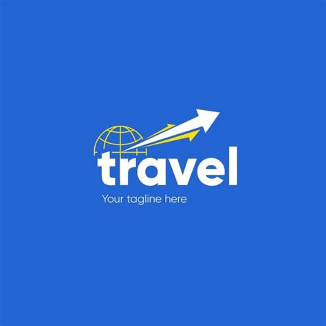Free Modern Stars Travel Agency Logo Template