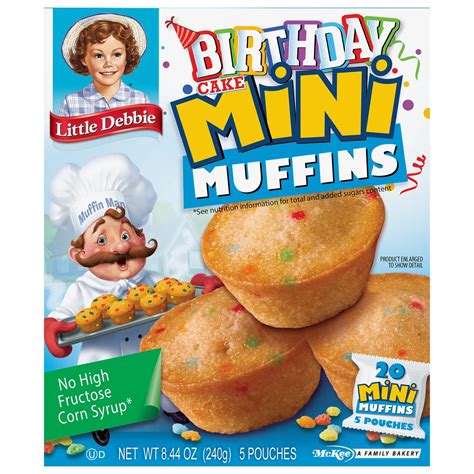 Little Debbie Birthday Cake Mini Muffins Shop Snack Cakes At H E B