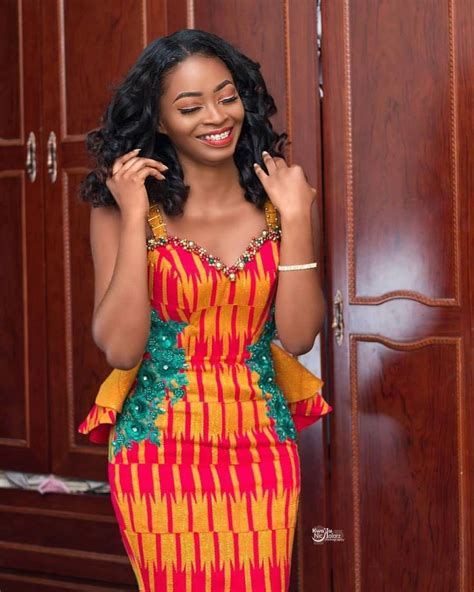 15 Ghana Fashionable Dress Styles We Can Borrow In Nigeria Pink