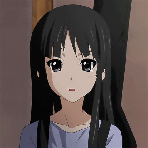 Safebooru 1girl Akiyama Mio Animated Animated  Black Hair Crying