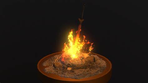 Bonfire Dark Souls Download Free 3d Model By Livio Arango Livioag