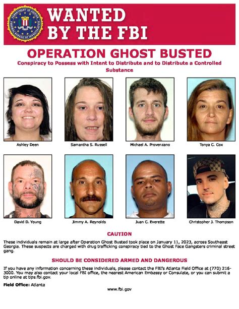 Fbi Releases Most Wanted List In Operation Ghost Busted The Augusta Press