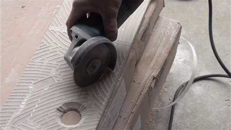 Watch the video explanation about how to cut a curve in tile online, article, story, explanation, suggestion, youtube. How to cut a hole in tile with an angle grinder. - YouTube