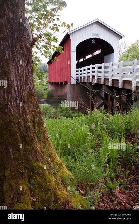 Cottage Grove Covered Bridge High Resolution Stock Photography And