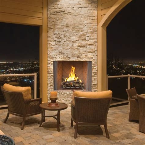They actually differ a great deal. Oracle outdoor wood burning #fireplace with warm red ...
