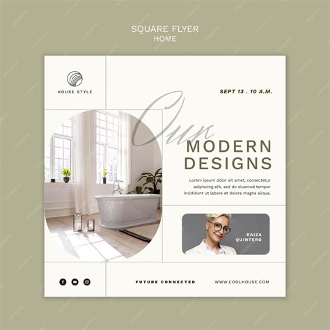 Free Psd Interior Design And Home Style Square Flyer Template