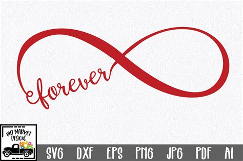 Forever Infinity SVG Cut File - SVG EPS DXF PNG PDF AI