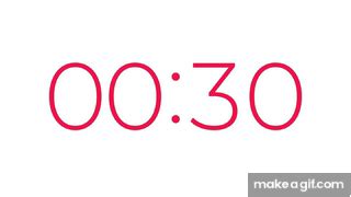 30 Second Countdown Timer 4K On Make A GIF