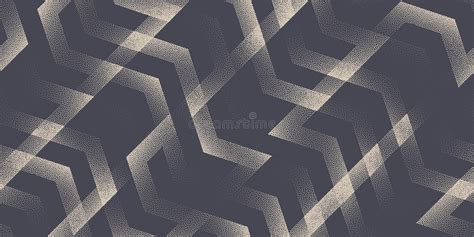 Complex Geometric Tilted Bend Lines Seamless Pattern Vector Abstract