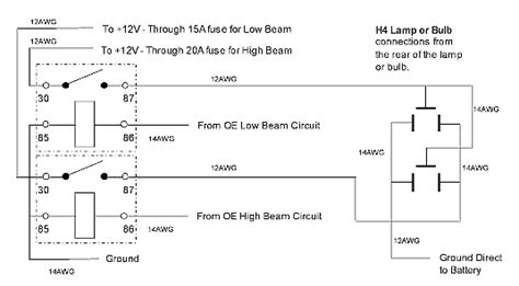 Motorcycle Headlight With Single Spdt Relay Motor Vehicle Maintenance