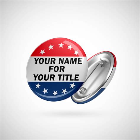 Custom Campaign Buttons 125 Or 225 Pinback Etsy