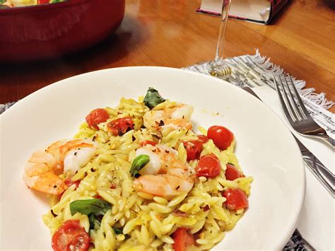 One Pot Shrimp And Tomato Orzo The Gourmet Housewife
