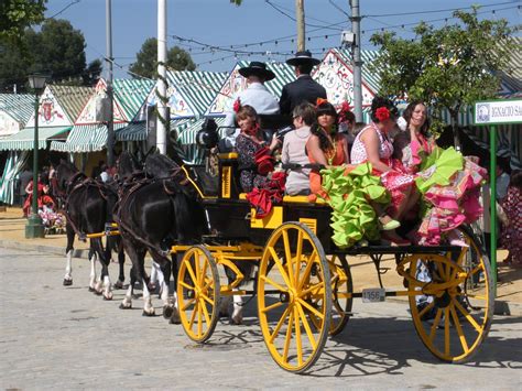 Feria De Abril Spain Horse Carriage Holy Week Andalusian Tourist