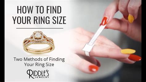 How To Find Your Ring Size 💍 Riddles Jewelry Youtube