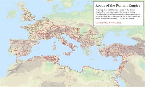 Roads Of The Roman Empire Vivid Maps