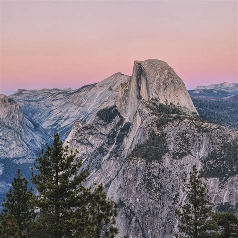 Half Dome At Sunset Yosemite National Park 3000 X 3000