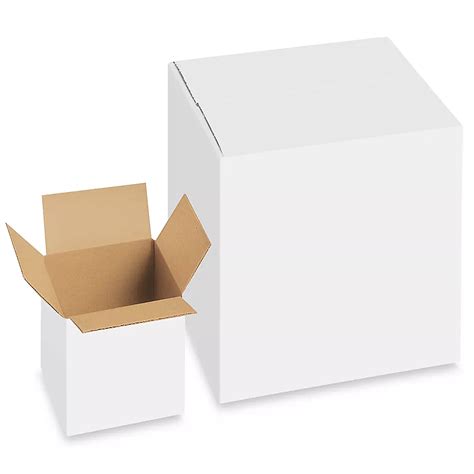 White Boxes White Shipping Boxes White Cardboard Boxes In Stock Uline
