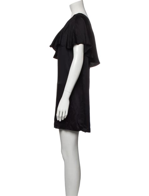Saint Laurent 2016 Music Note Mini Dress Black Dresses Clothing