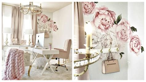 Home Office Update Peonies Wall Sticker Youtube