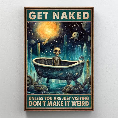 Trinx Skeleton In Bathtub Get Naked Piece Rectangle Skeleton In Bathtub Get Naked On Canvas