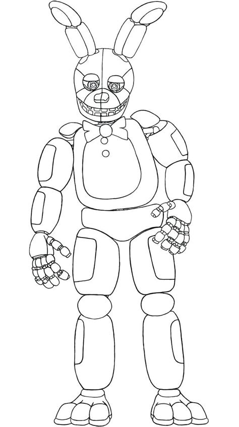 Spring Bonnie Coloring Pages