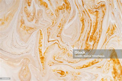 Marble Golden Orange And White Raster Texture Mineral Stone Macro