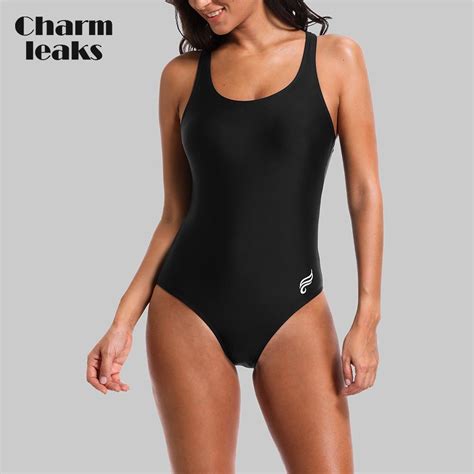Buy Charmleaks Women One Piece Sports Swimwear Watercolor Sports