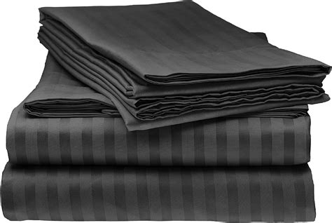 Full Italian Prestige Collection Striped Bed Sheet Set