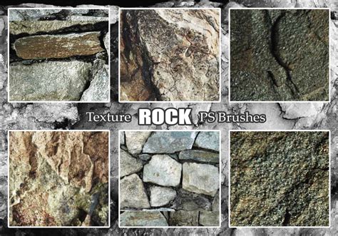 20 Rock Texture Ps Brushes Abr Vol23 Free Photoshop Brushes At