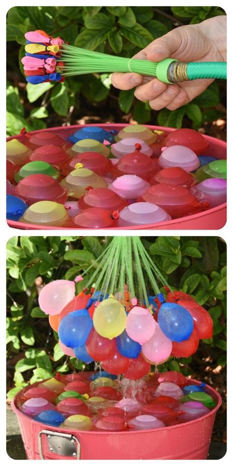 How To Fill And Tie Over 100 Water Balloons In A Minute Water Balloons Balloons Water Party